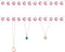 Acrylic Necklaces Holder, Wall Mounted Jewelry Organizer with 12 Hooks, Clear Necklace Hangers for Girls