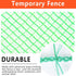 5'x100' Temporary Fence, Garden Fencing Plastic Mesh Fence, Safety Fence, Snow Fence, Construction Fence, Animal