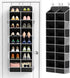 Yecaye 8 Tier Over the Door Shoe Organizer of Deep 16 Compartments,