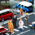 7pcs People Everyday Heroes Figurine Toys: Human Figurine Pilot Postman Baker Mailman Policeman Construction Worker