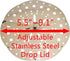 Drop Lid Otoshibuta, Flexible Size Cooking Drop Lid Adjustable Stainless Steel Lid 5.5"-9.1"