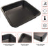 CHEFMADE Square Cake Pan, 8-Inch Non-Stick Carbon Steel Deep Dish Baking Mold for Cakes, Bread, Pizza, Cookies