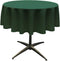 LA Linen Polyester Poplin Washable Round Tablecloth, Hunter Green, 51-Inch, Stain and Wrinkle Resistant