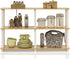 Furinno 3-Tier Double Size Storage Display Rack, Beech/White, Model 99130BE/WH