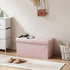 30in 660lbs, DUMOS Storage Ottoman Bench, Storage Bench Foot Rest Stool with Padded Seat, Bedroom Bench with for Living