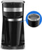 Elite Gourmet EHC111A Personal Single-Serve Compact Coffee Maker Brewer Includes 14Oz. Stainless