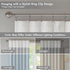 Madison Park Window Curtain Single Panel, Faux Silk, Room Darkening for Living Room and Bedroom, 84"L x 50"W, Grey