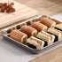 Baking Sheets 2 Pieces, Bastwe Stainless Steel Cookie Sheet, Rectangle Size 9 x 7 x 1 inch, Easy Clean