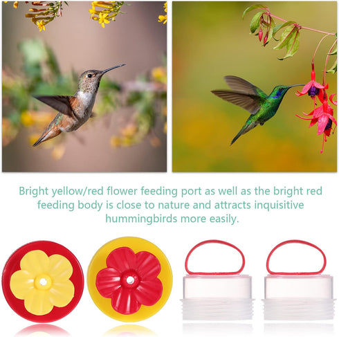 Zopeal 2 Pieces Hummingbird Wrist Feeder, Outdoor Hand Feeder with Adjustable Strap, Mini Hand Feeding Tools