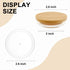 40 5 oz Tessco for You Pcs Yogurt Jar Lids Clear Plastic Silicone Bamboo Wood Container Lids with Silicone Sealing