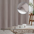 AooHome Shower Curtain Liner, Half Size 36x72 Inch, Solid with Hooks, Waterproof, Weighted Hem, Chocolate