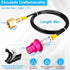 CO2 CO2 CO2 CGA320 (60inch) Soda Machine Refill Adapter with Quick Connector Hose - for Terra DUO Art Gaia Series Soda