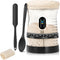 Sourdough Starter Kit - 50 Oz Wide Bore Jar, Thermometer, Feeding Band for Perfect Sourdough Baking Supplies