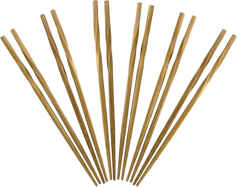 Totally Bamboo Twist Reusable Bamboo Chopsticks - Set of 5 Pairs