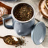 14 oz Tea Forte Ceramic Fiore Cup with Handle, Removeable Stainless Steel Infuser Basket and Lid, Steeps Loose Leaf