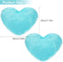 2 12 16 Inch(Light Mudder Pcs Faux Fur Rug, Heart Shaped Rugs, Fluffy Decorative Mat for Room Home Chair Side, Desk