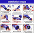 4 Replacment V8,V10 1 Pcs Strips for Dyson Vacuum Cleaner Rolling Brush Strips, with Screwdriver