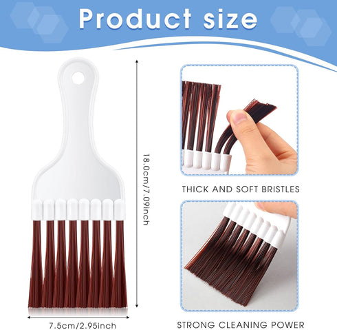 Boao 3 Pieces Air Conditioner Fin Cleaning Brush - Stainless Steel Cleaner & Refrigerator Coil Whisk