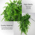 Fake Fern Artificial Hanging Ferns - UV Resistant Faux Greenery Plant for Wall, Wedding Party Decor (2Pcs)