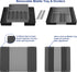 Simple Houseware Kitchen Drawer Flatware Organizer, Black/Gray