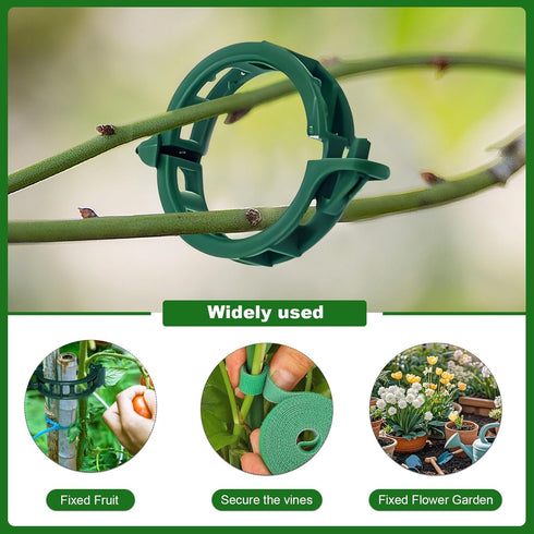 sanzkjic 5pack Adjustable Plant Support Pole Stackable Indoor/Outdoor Support Pole with Clamps, Suitable for Supporting