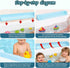 TYASDBA Accessories(2.6FT, Bathtub Splash Guard for tub Kids& Bath Shelf for Kids Toddler Bath Tray, Bath Toys Storage