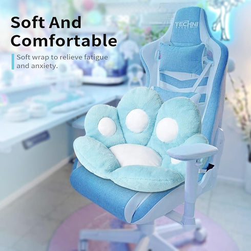 31.4 27.5 inch Ditucu Cat Paw Cushion Kawaii Chair Cushions x Cute Stuff Seat Pad Comfy Lazy Sofa Office Floor Pillow