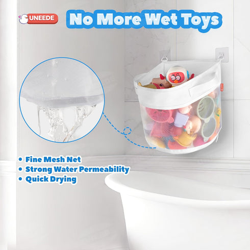 Organizer,1.55 UNEEDE Bath Toy Gallons Bathtub Toy Storage Organizer,Quick Access Bath Toy Holder For Bathtub,Baby