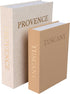 Flaxen Decorative Books for Home Decor Faux Book Storage Box Set with Magnetic