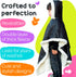 Birdy Boutique Car Seat Poncho for Kids, Reversible Warm Blanket, Safe Over Seat Belts, Black, One Size