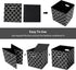 Fabric Storage Bins Cubes, Foldable Organizer with Handle, Set of 6, 11x11x11 for Cloth or Accessory Storage