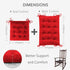 2 Set ELFJOY Rocking Chair Cushion Large Rocking Chair Pads with Ties Premium Tufted High Back and Seat Cushion Piece