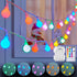 Minetom RGB Globe String Lights - 21FT 60LED Battery Operated with Remote,