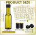 Havawish 20 3oz Pcs Homemade Mini Olive Oil Bottles Hot Sauce Glass Bottles with Leak Proof Screw Cap Funnel Clear