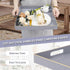 13" 13" 1.57" MAONAME Decorative Tray, Gray Serving Tray with Handles, Coffee Table Trays, Square Plastic Trays