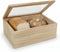 Cherim Wooden Bread Box for Kitchen Counter Keeps Bread Fresh Longer, Large Bread