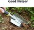 Yellow Gardening Shovel, Digging Trowel for Lawn Planting, Alloy Spade with Rubber Handle
