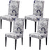 HZDHCLH Chair Covers for Dining Room, Set of 4 Stretch Spandex Grey Parsons Chair Slipcover