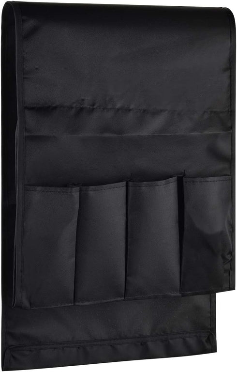 CM Sofa Armrest Organizer - Couch Arm Chair Caddy with 5 Pockets for Remote Control, Magazine, Notebook Storage