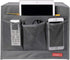 Bedside Caddy Organizer, Grey Under Mattress Caddy Holds Magazines, Books (4 Pockets)