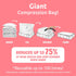Compactor Vacuum Storage Bag XL | Space Saver Vacuum Storage Bags for Clothes, Comforters & Blankets | Ultimate Storage