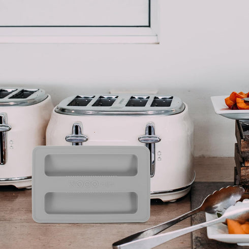 Tofficu Toaster Dust Cover, 2 Slice Silicone Bread Maker Cover for Sandwich Machine Accessories