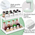 MARTY 2 Tier Spice Rack Organizer for Countertop, 15.8''L White Desktop Storage Organizer for Kitchen, Bathroom,
