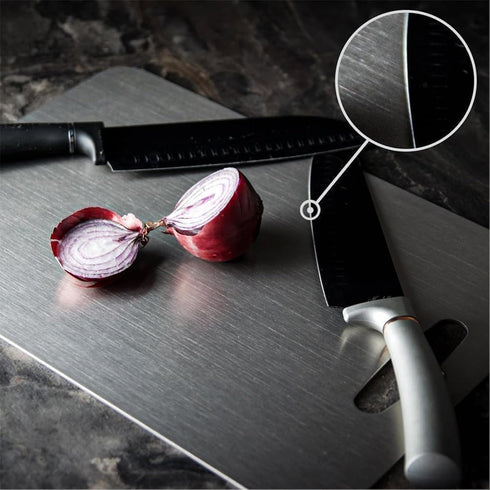3 304 (15" 11", 13"x 9", 10" 6") Stainless Steel Cutting Board, PCS Cutting Boards for Kitchen, Stainless Non Stick