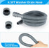 6.5FT Washing Machine Drain Hose, Universal Dishwasher Drain Hose Extension Kits with 1 U-Bend Holder