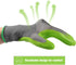 WORKPRO 6 Pairs Garden Gloves, Eco Latex Palm Coated Working Gloves for Weeding, Digging, Raking