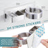 Hair Dryer Holder, Hair Tool Organizer, Stainless Steel Blow Dryer Holder Wall Mounted for Bathroom Bedroom
