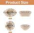 6 Pcs Banneton Bread Proofing Basket Linen Cloth Liners, 10 Inch Round and Oval Baking Dough Basket Cover for Sourdough