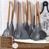 Umite Chef Kitchen Cooking Utensils Set, 33 pcs Non-stick Silicone Spatula Set with Holder, Heat Resistant Gadgets