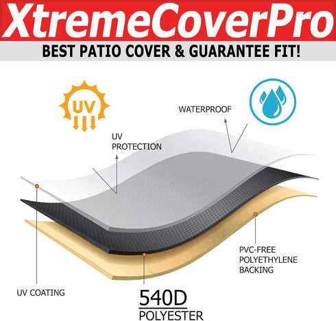 140D 70W 30H 520D 140x70x30 armless 140 70 30 x x UV-proof Waterproof Furniture Patio Cover beige brown two tone